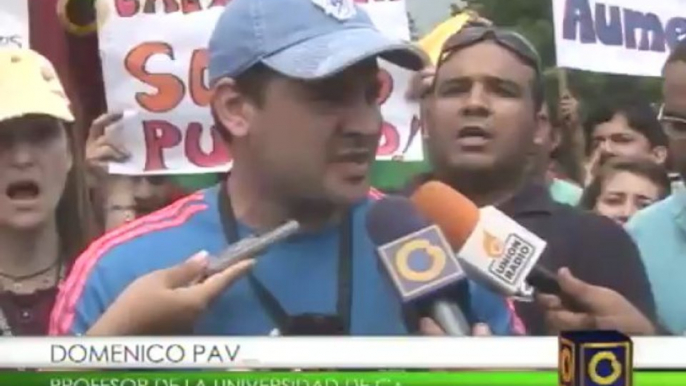 Trabajadores universitarios marchan en Carabobo por mejoras salariales y presupuestarias