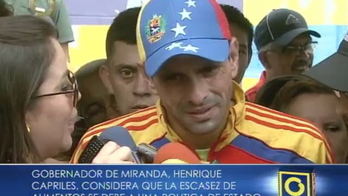 Capriles al Gobierno Nacional: "Si ellos pretenden desconocer mi autoridad pues yo desconoceré la de ellos"