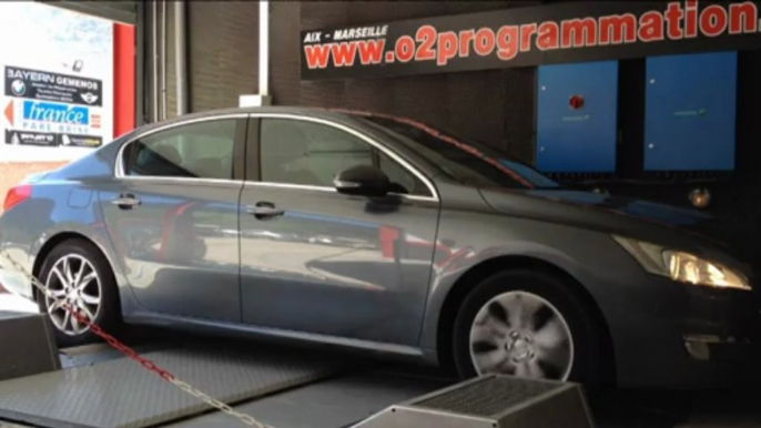 ::: o2programmation ::: Peugeot 508 1.6L HDI 112@137ch, Reprogrammation Moteur sur Banc de Puissance Marseille PACA