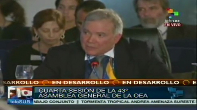"¡Las Malvinas son argentinas!": Roy Chaderton sesión de la OEA