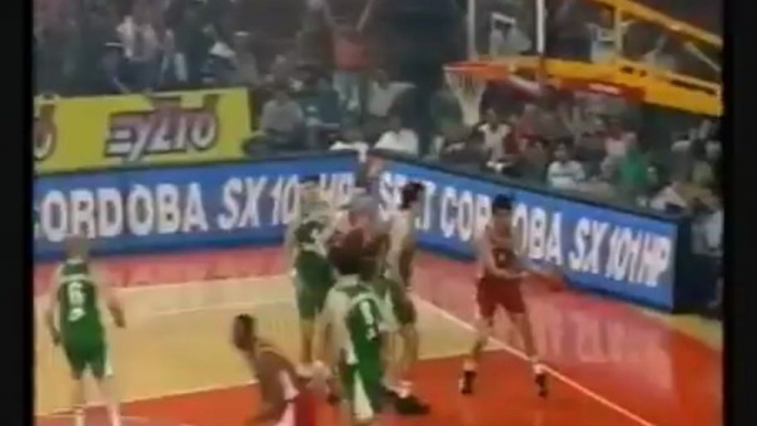 Olympiakos vs PAO 73-38 Greek League 1996 Final