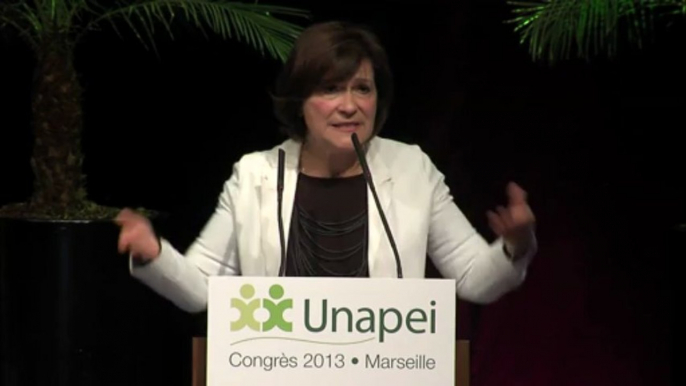 53e Congrès de l'Unapei - Intervention de Marie-Arlette Carlotti, Ministre déléguée auprès de la ministre des Affaires sociales et de la Santé, chargée des Personnes handicapées et de la Lutte contre l’exclusion.