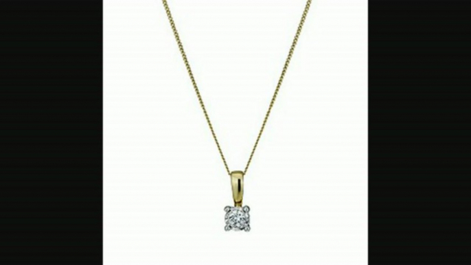 9ct Gold Illusion Diamond Pendant Necklace Review