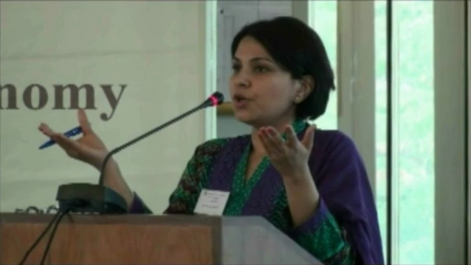 Dr. Monazza Aslam at the Lahore School of Economics Ninth Annual Conference