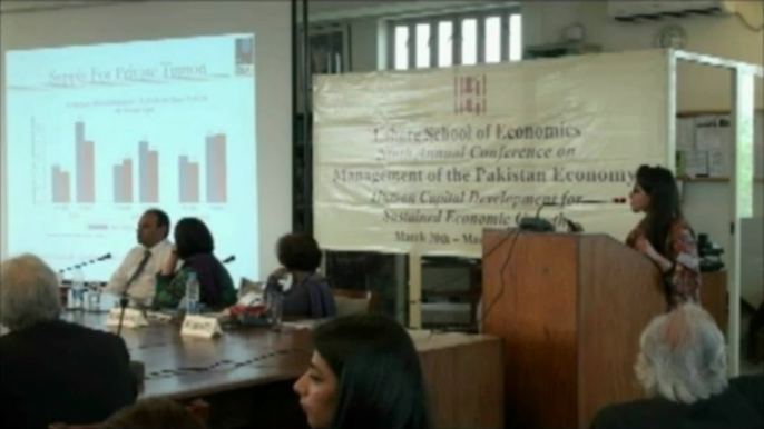 Ms. Bisma Haseeb at the Lahore School of Economics Ninth Annual Conference
