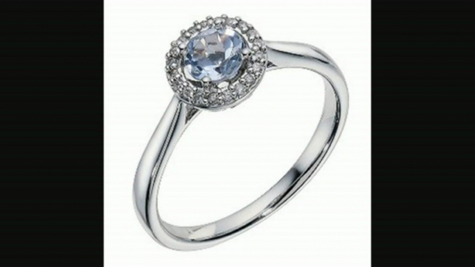 9ct White Gold Aquamarine & Diamond Ring Review