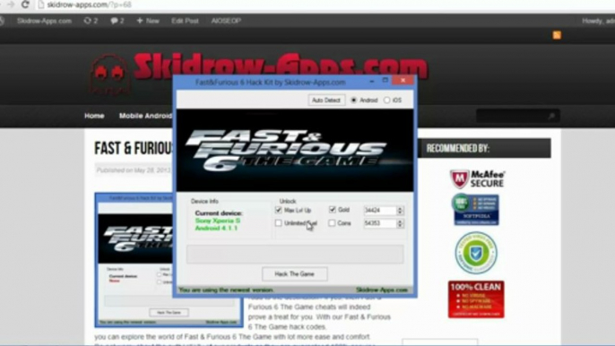 Fast and Furious 6 The Game Hack Tool [android iOS]