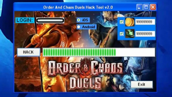 Order and Chaos Duels Hack Tool / Cheats / Pirater for iOS - iPhone, iPad, iPod and Android