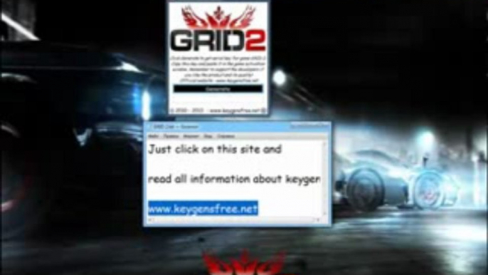 GRID 2 License Keys Codes Cle [Keygen Crack] FREE Download