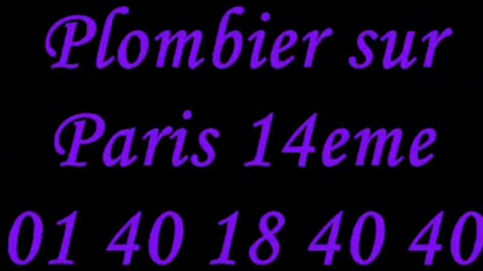 Plombier Paris 14 : 01 40 18 40 40 plomberie