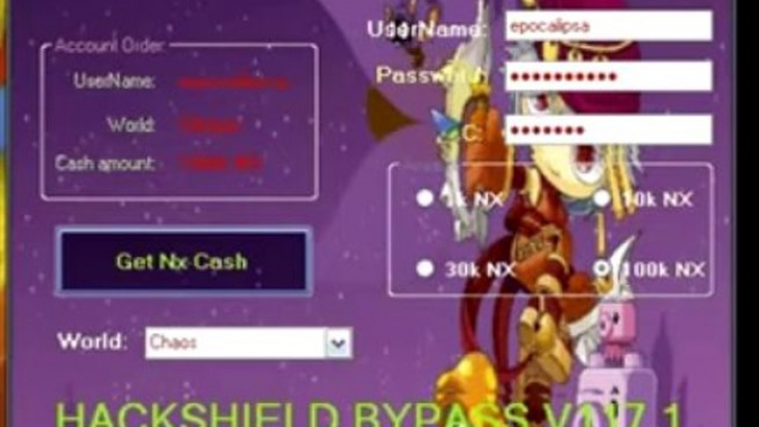 maplestory NX Cash Generator v 117 WITH PROOF No Survey