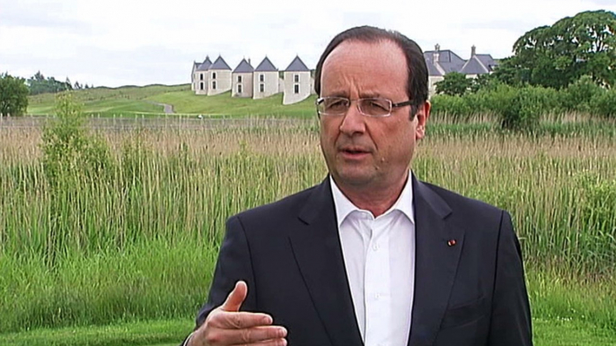 Interview au G8 de Lough Erne