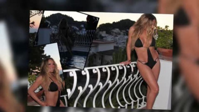 Mariah Carey Looks Beautiful in a Tiny Cut-Out Swimsuit