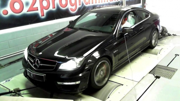 Mercedes C63 AMG PPP@521ch! 250@335kmh o2programmation Reprogrammation sur banc moteur