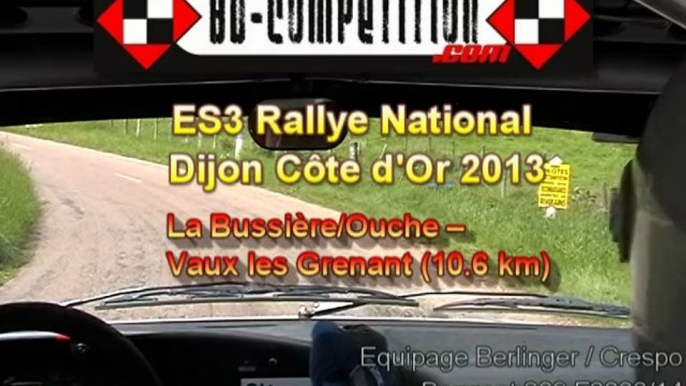 Rallye Dijon cote d'Or 2013 - ES3