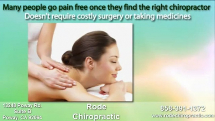 Poway Chiropractor Dr. Rode of Rode Chiropractic in Poway CA 92064 Advertisment