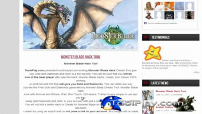 Monster Blade Hack _ Pirater _ Juillet 2013 Update for iosandroid devices