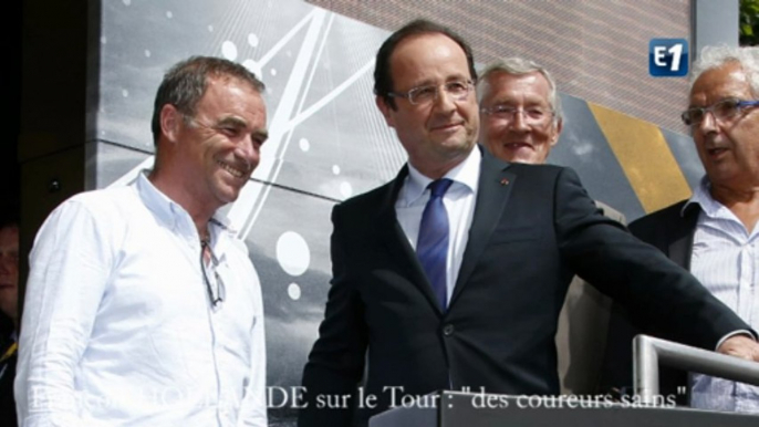 Hollande sur le Tour : "des coureurs sains"