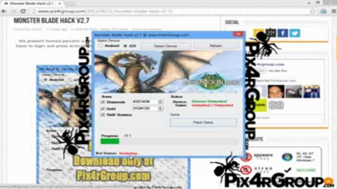 Monster Blade Hack | Pirater | FREE Download July - August 2013 Update