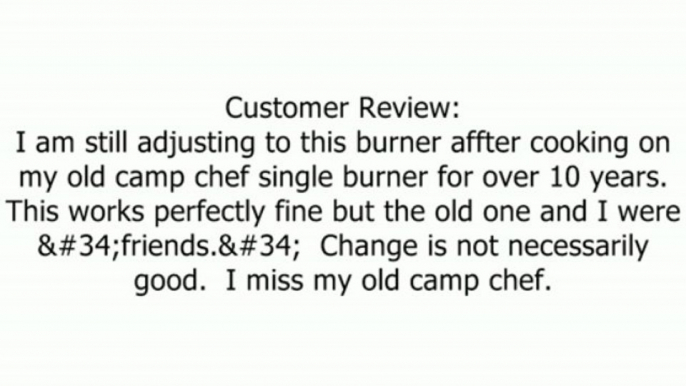 Camp Chef SB30D Pro Single Burner Stove Review