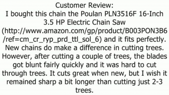 Oregon 16-Inch Semi Chisel Chain Saw Chain Fits McCulloch, Stihl S55 Review