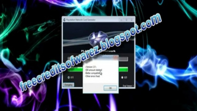 PSN Code Generator 2013 - Free Utility to Generate Codes for the PSN Network