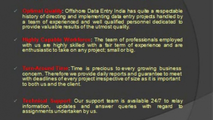 outsourcing offshore data entry