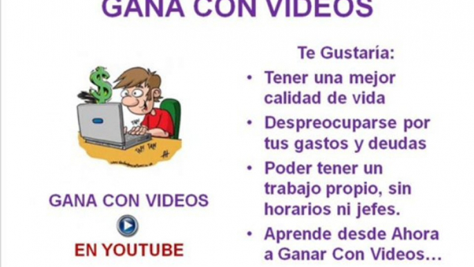 COMO GANAR DINERO CON VIDEOS EN YOUTUBE