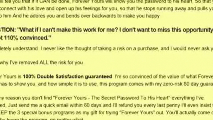 Forever Yours - The Secret Password To His Heart Review