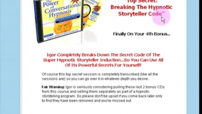 Conversational Hypnosis Traning