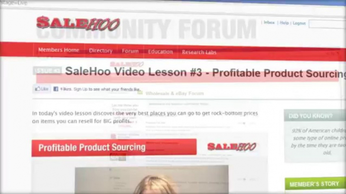 SaleHoo helps you make fast online retail sales. Get in on the exclusive secret