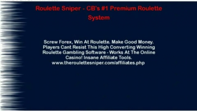 Roulette Sniper - CB's #1 Premium Roulette System