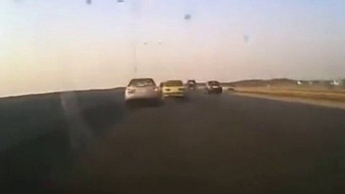 Motorcycle driver filming his own high speed sever accident!! Russian highway impressive crash...