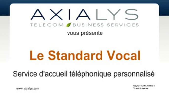 Axialys présente le fonctionnement du Standard Vocal Interactif (SVI)