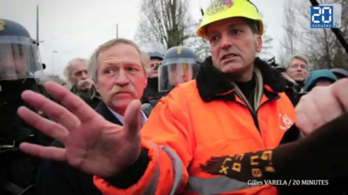 Manifestation des salariés d'Arcelor Mittal à Strasbourg