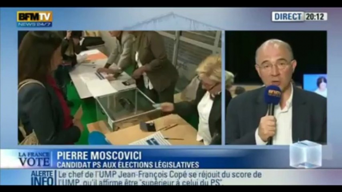 Réaction de Pierre Moscovici - Législatives 2012