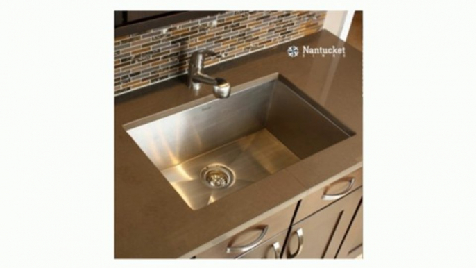 Nantucket Sinks ZR2818-16 28-Inch  Pro Series Single Bowl Undermount Kitchen Sink, Stainless Steel Review