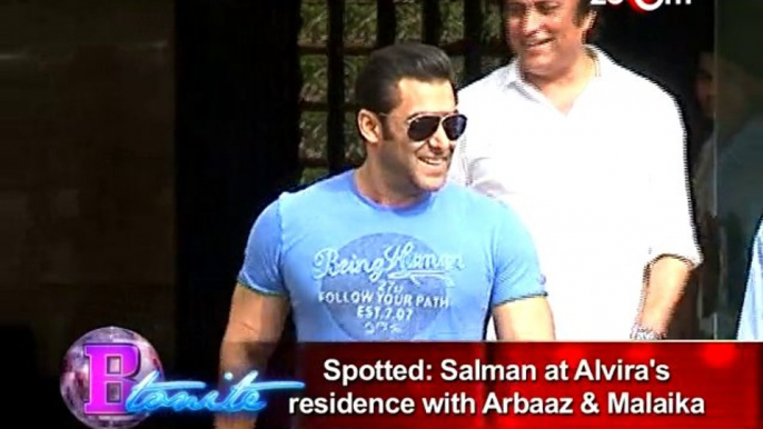 Salman Khan, Malaika Arora Khan & Arbaaz Khan spotted at Alvira’s residence celebrating Rakhi with his family