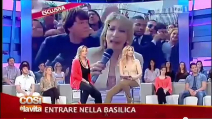 Bestemmia matrimonio Marini in diretta col disturbatore tv Niki Giusino