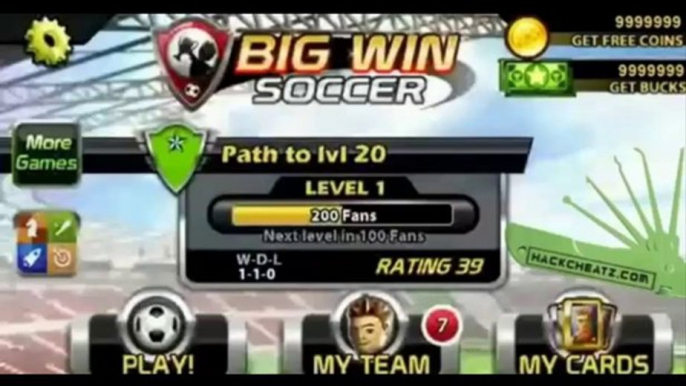 Big Win Soccer Hacker - Cheats pour Android et iOS Téléchargement