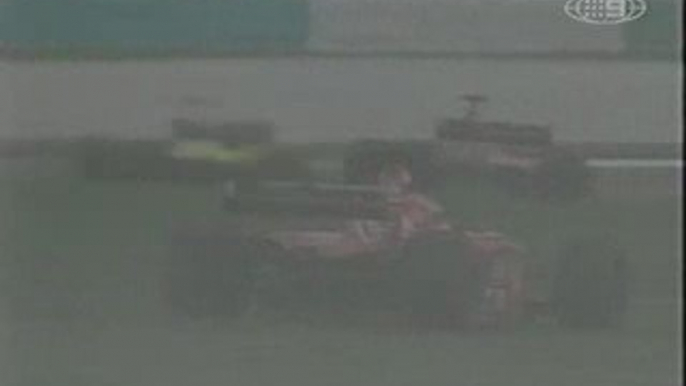 F1 Malaysia 2001 both Ferrari off live