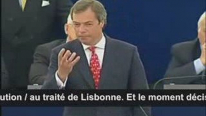 Nigel Farage dénonce un Parlement Européen anti-démocratique