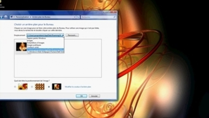 Changer de fond d'Ecran