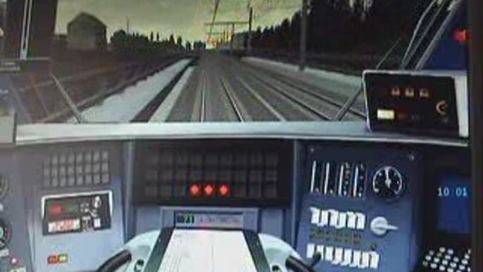 Train simulateur au commande du tgv atlantique