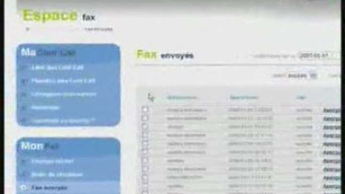 Consulter mes fax envoyes et en cours sur Axiatel FaxparMail