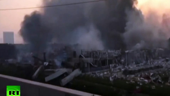 RAW Apocalyptic scenes in China after massive Tianjin blasts