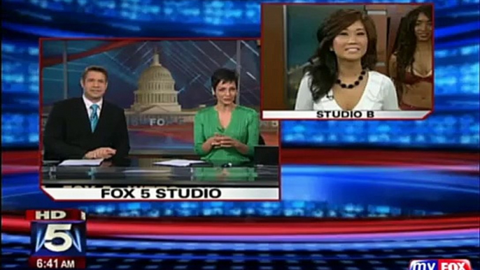 Wash. Redskins Cheerleaders Perform on Fox 5 Morning News (2011 cheerleading auditions)