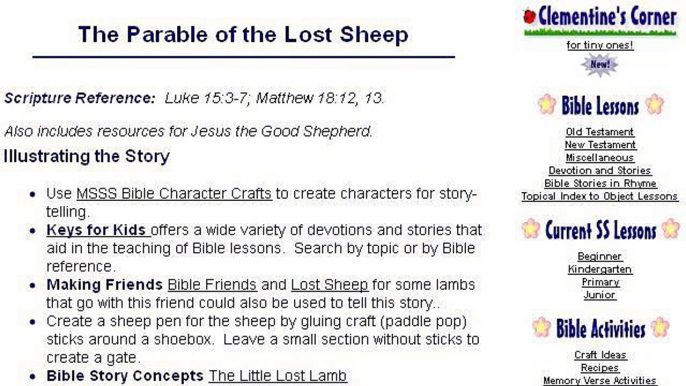 Crafts For The Lost Sheep Bible Story For Children