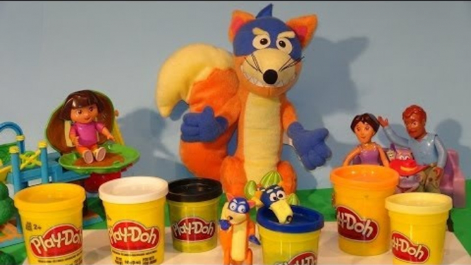 Play Doh Dora The Explorer, we make Swiper the Swiper out of Play Doh, The Swiper no Swiping Fox