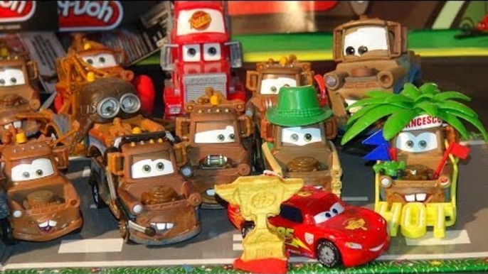 Disney Pixar Cars2 , Race Team Mater and Lightning McQueen from Pixar Cars Piston Cup Champion